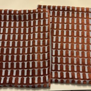 West elm archways velvet pillow cases (x2)